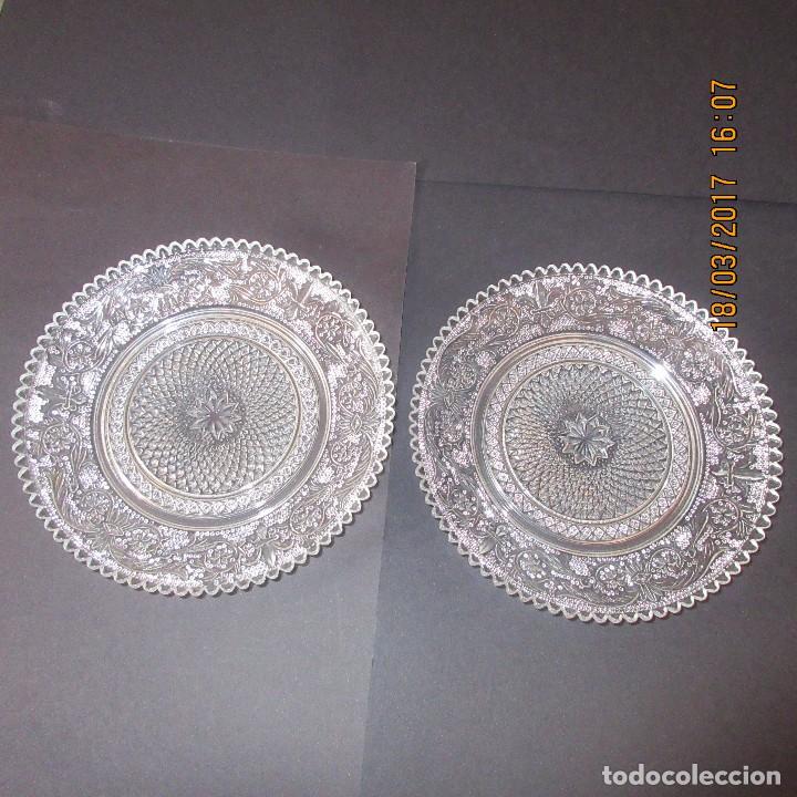 Vintage: Antiguo plato de cristal de los a&ntilde;os 80