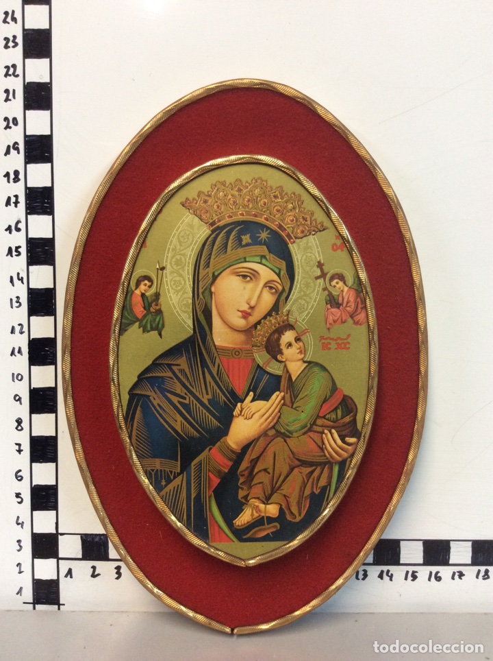 Vintage: VIRGEN CON NI&Ntilde;O JESUS (O ) - Foto 1