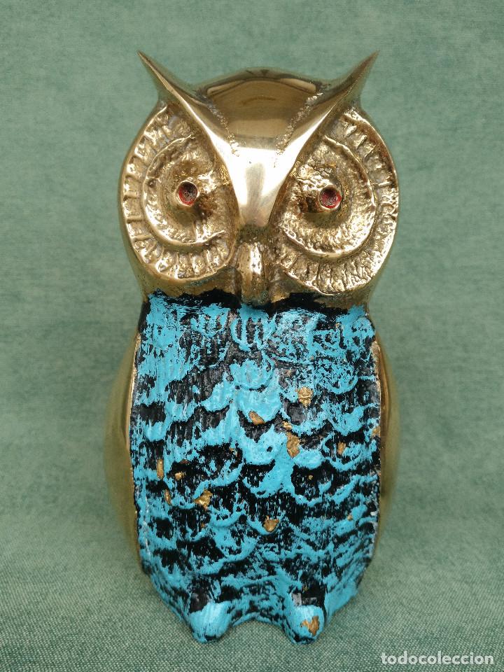 Vintage: BUHO DE LAT&Oacute;N O BRONCE A&Ntilde;OS 70