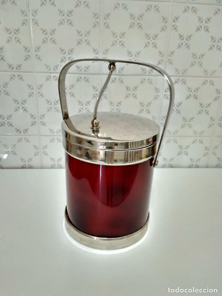 Vintage: CUBITERA SIMIL CAREY y METAL PLATEADO - Foto 1