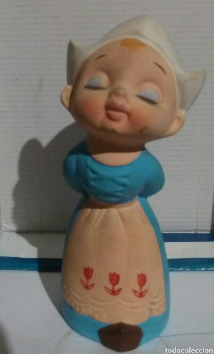 Vintage: Figura escayola. A&ntilde;os 80 holandesa