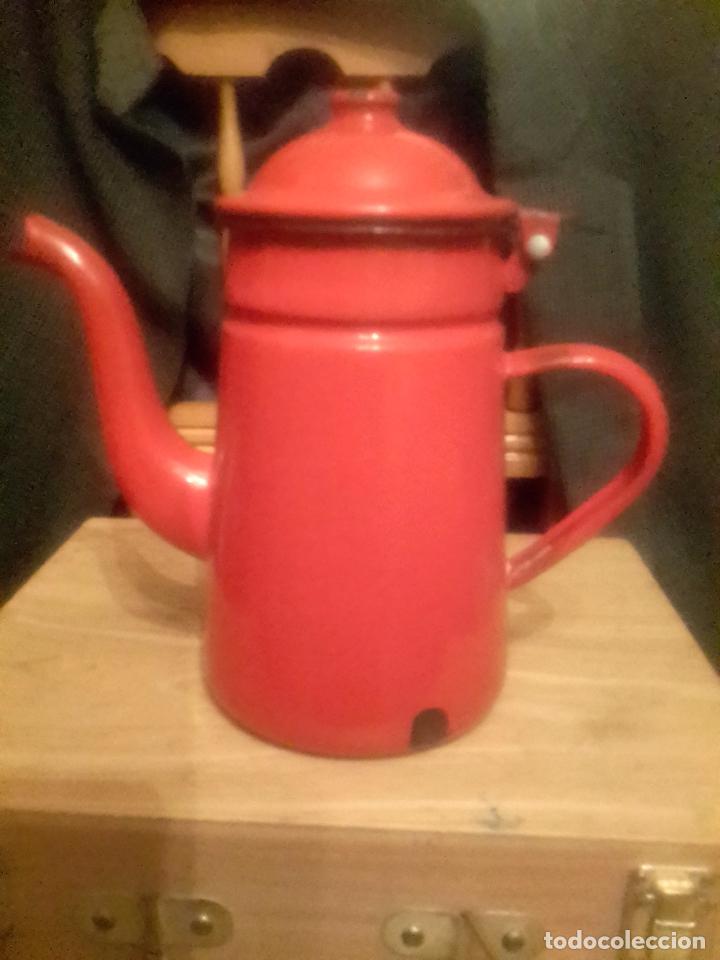 Vintage: Cafetera de acero esmaltado  antigua - Foto 2