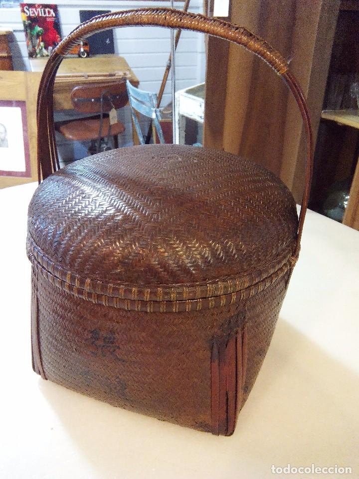 Vintage: ANTIGUO CESTO CHINO - Foto 1