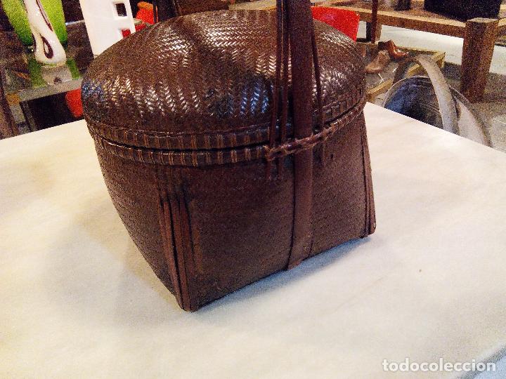 Vintage: ANTIGUO CESTO CHINO - Foto 3