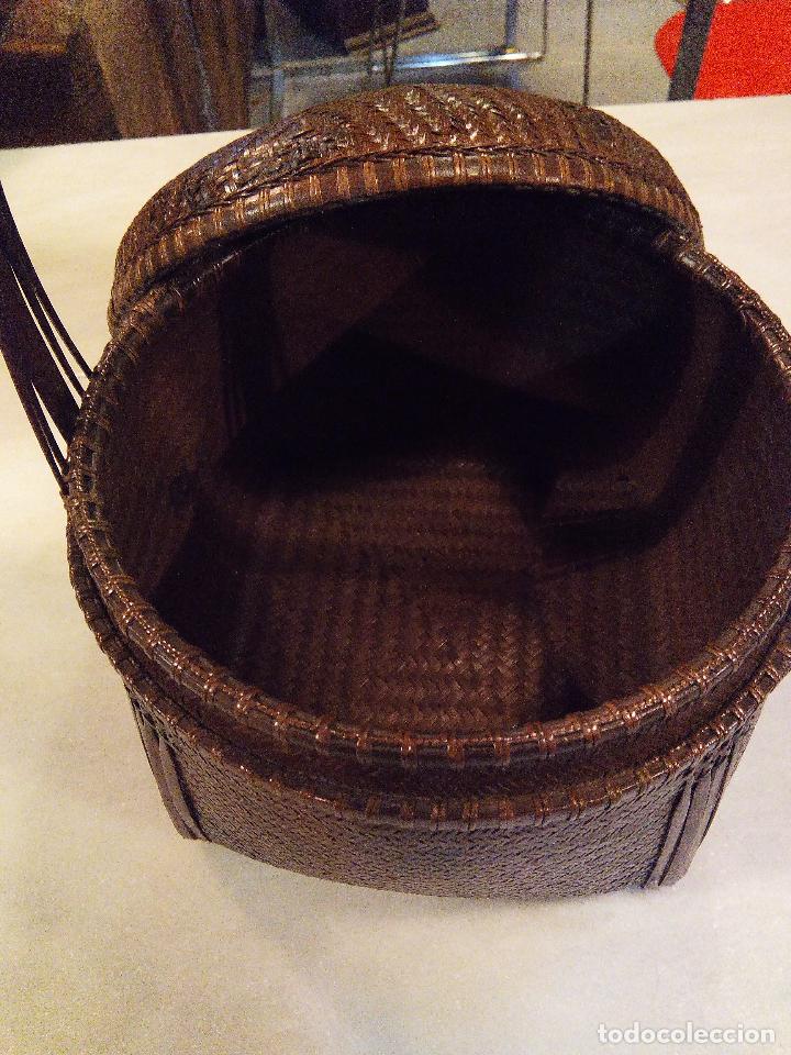 Vintage: ANTIGUO CESTO CHINO - Foto 5