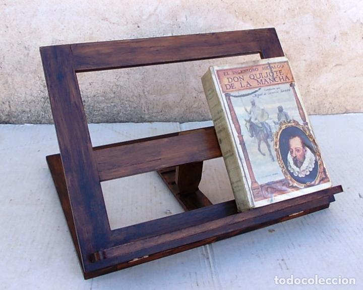 Vintage: atril de madera oscura plegable - Foto 2