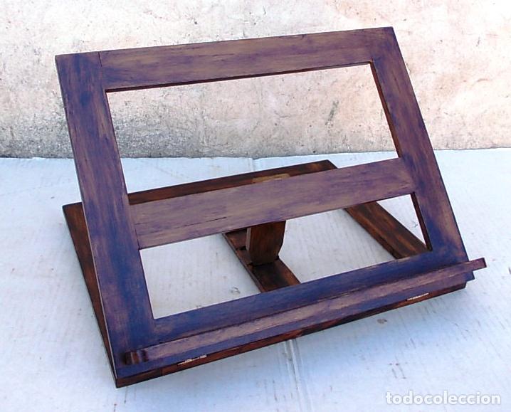 Vintage: atril de madera oscura plegable - Foto 3