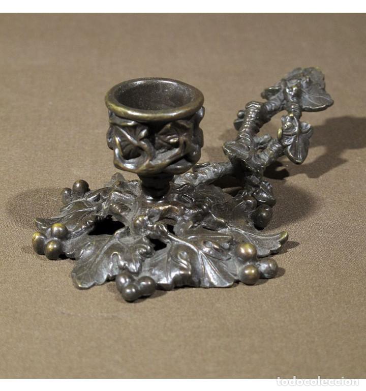Vintage: Palmatoria de mano uvas en Bronce a la cera perdida - Foto 4