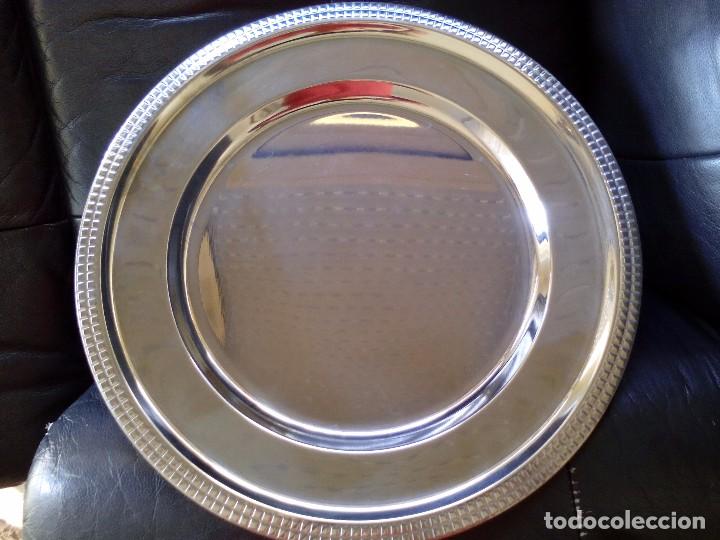 Vintage: bandeja de acero inoxidable - Mide 35 c.m.