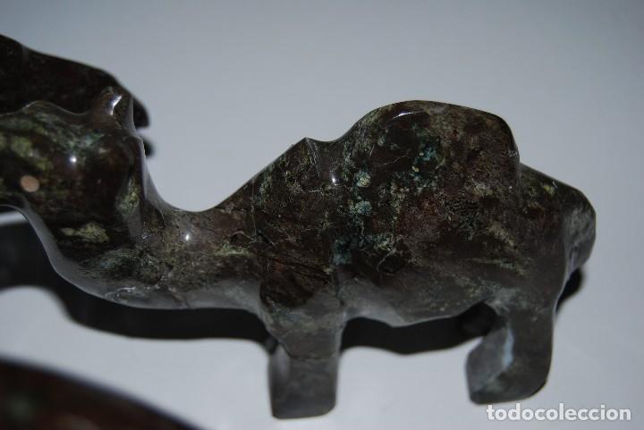 Vintage: Conjunto de tres Camellos en Marmol - Foto 7