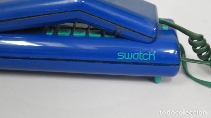 Vintage: TELEFONO SWATCH. AZUL. FUNCIONANDO - Foto 2