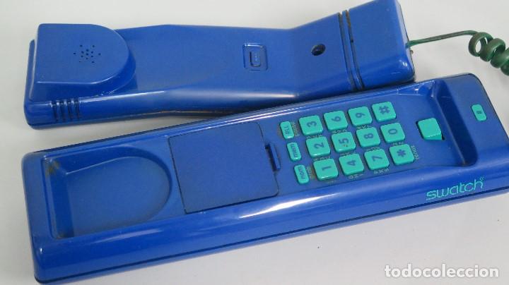 Vintage: TELEFONO SWATCH. AZUL. FUNCIONANDO - Foto 6