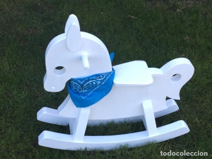 Vintage: BALANCIN CABALLO DE MADERA - Foto 3