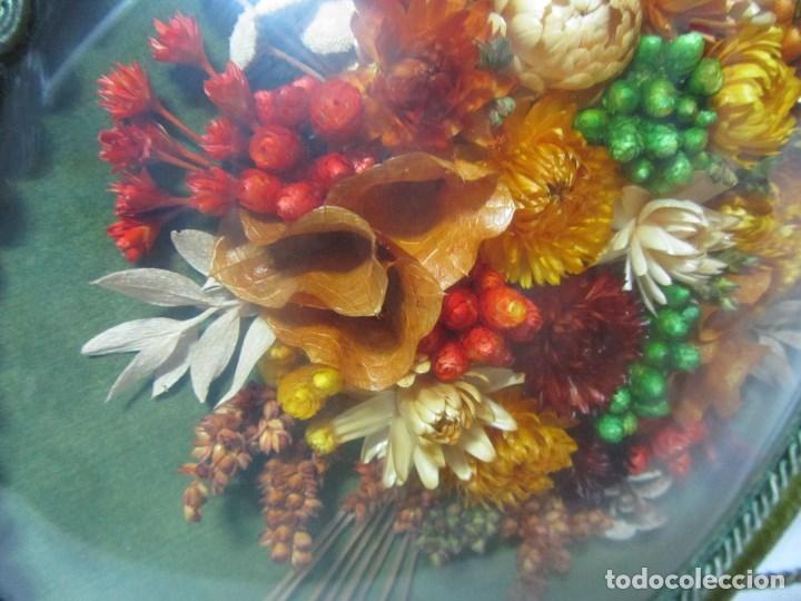 Vintage: Cuadro de flores secas con cord&oacute;n para colgar - Foto 6
