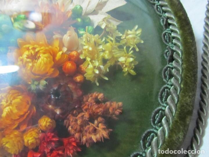 Vintage: Cuadro de flores secas con cord&oacute;n para colgar - Foto 8