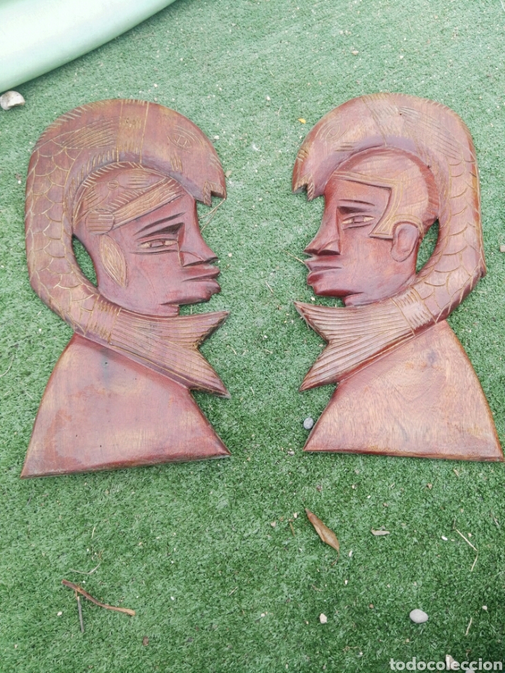 Vintage: Mascaras madera caras africanas - Foto 4