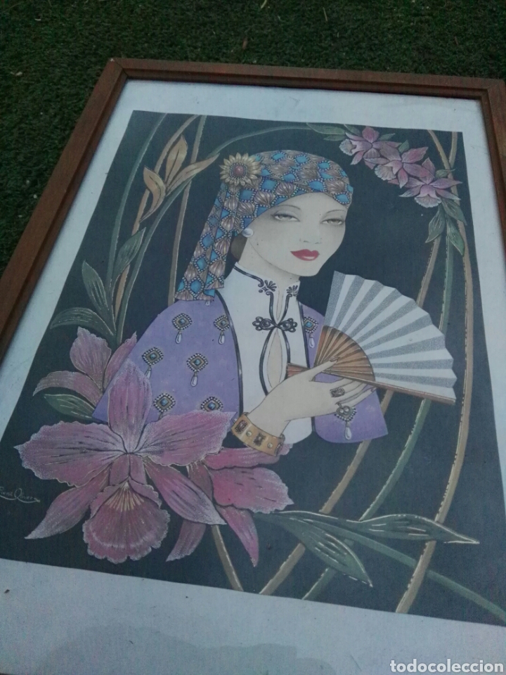 Vintage: Lote Cuadros vintage mujer - Foto 8