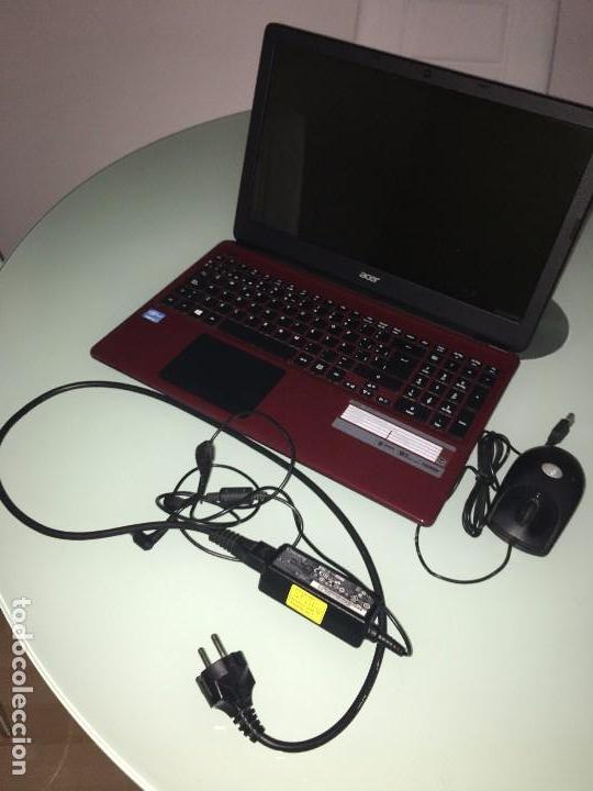Vintage: Ordenador Acer E1-570, i3-3217U 4GB en color rojo de 15.6 pulgadas. MUY BIEN CUIDADO