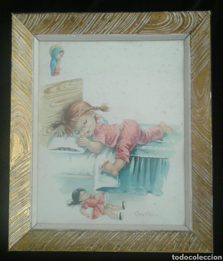 Vintage: Cuadro infantil Constanza - Foto 1