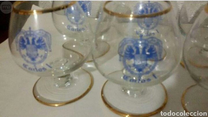 Vintage: copas con el escudo del rey Carlis l - Foto 2