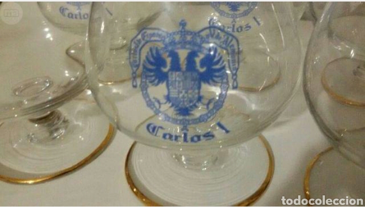 Vintage: copas con el escudo del rey Carlis l - Foto 3