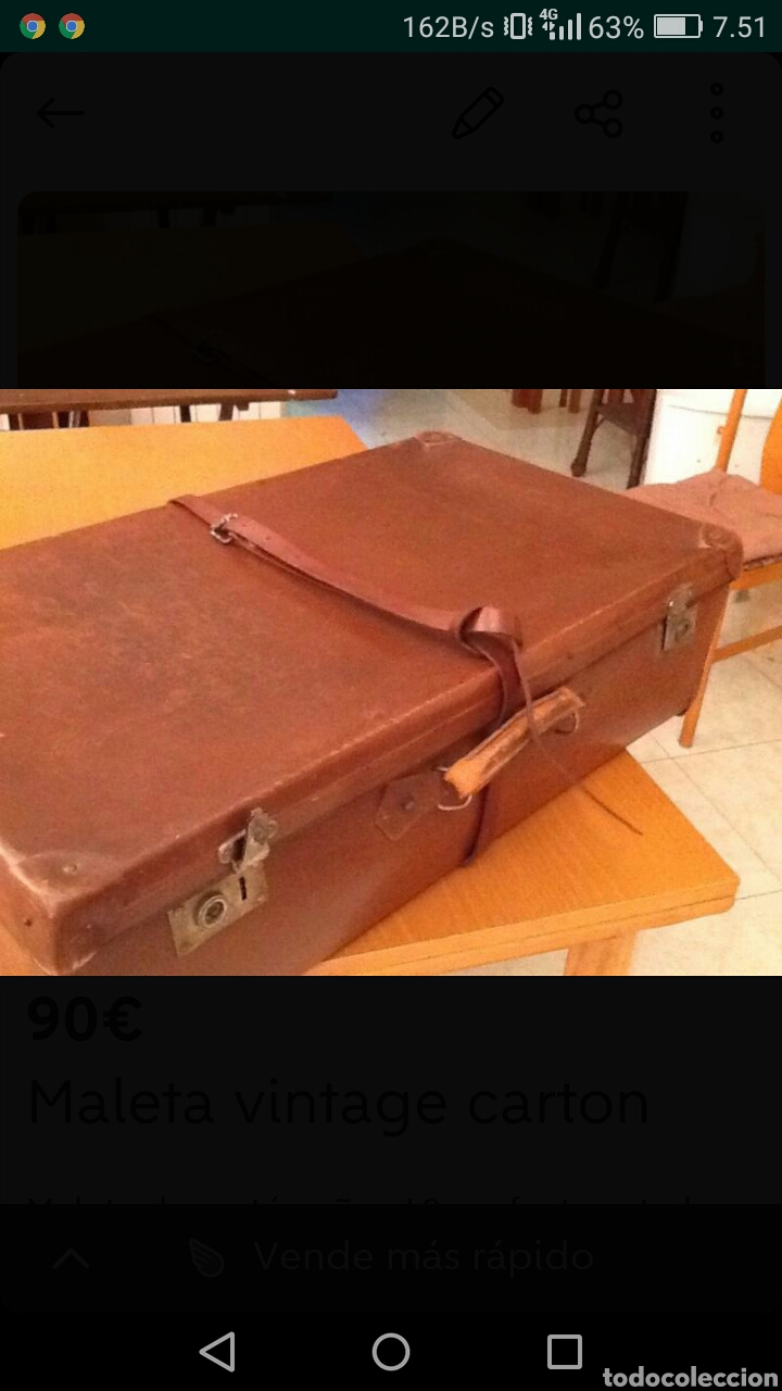 Vintage: Maleta vintage de carton