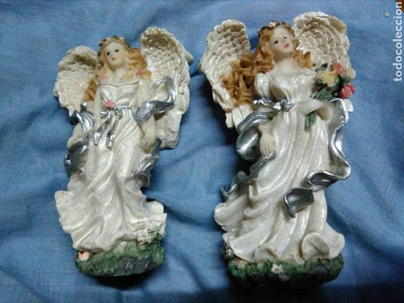 Vintage: Lote de 2 figura s de 13 cm de altura aproximadamente Angeles Angel hada s