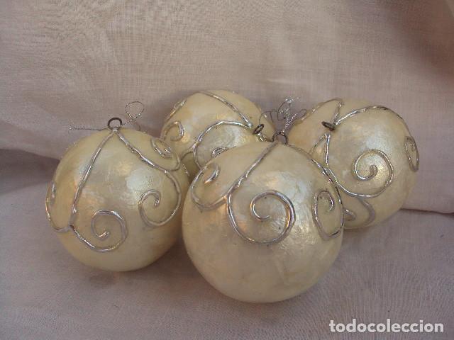 Vintage: 4 bolas decorativas - Foto 1