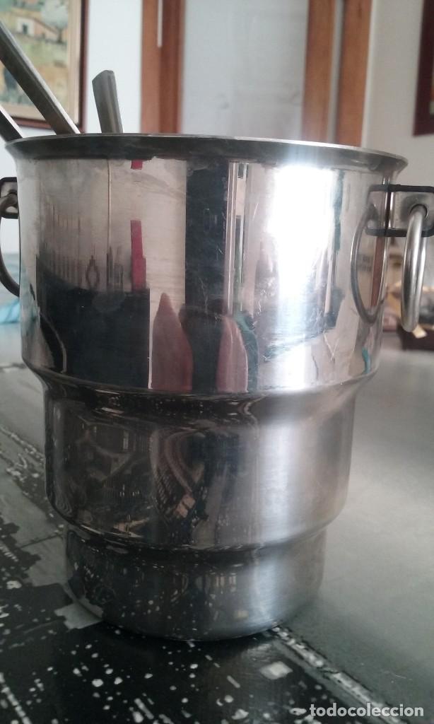 Vintage: cubitera aluminio con pinzas - Foto 3