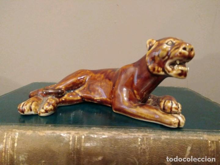 Vintage: LE&Oacute;NA HERIDA CER&Aacute;MICA POSIBLE IBERO TANAGRA