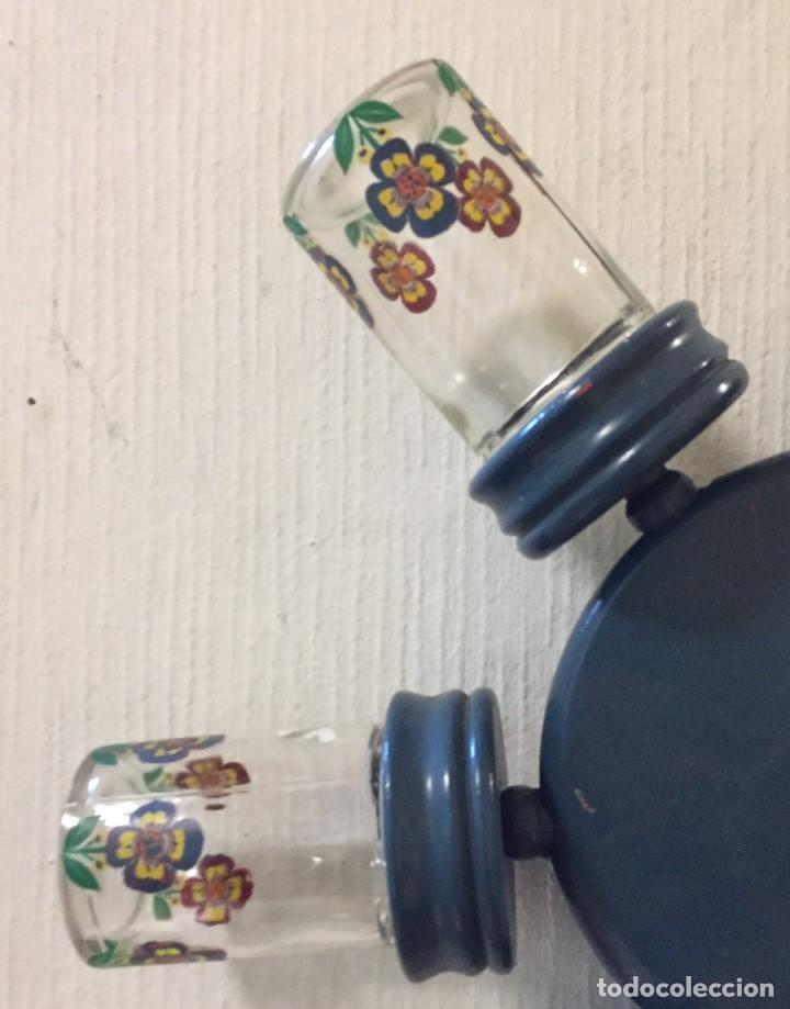 Vintage: Especiero de pared en madera y cristal - Foto 3