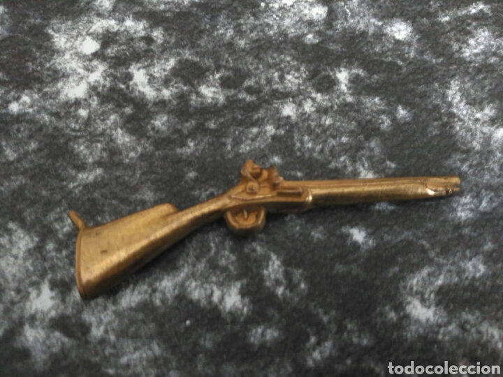 Vintage: miniatura de rifle en metal. - Foto 2