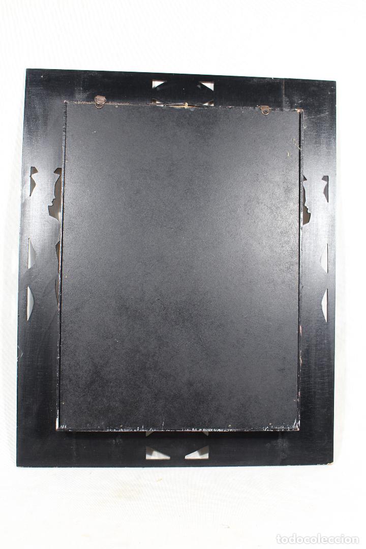 Vintage: cuadro vitrina con figura ejipcia - Foto 2
