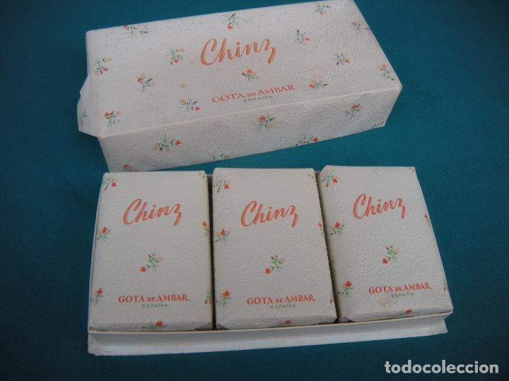 Vintage: ESTUCHE JAB&Oacute;N CHINZ GOTA DE AMBAR