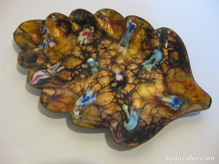 Vintage: Bandeja de cobre esmaltada - Foto 1