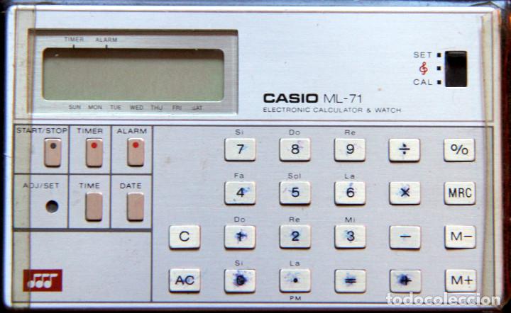 Vintage: Calculadora solar casio ml-71 - Foto 3