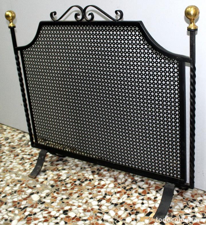 Vintage: Salvachispas r&uacute;stico para chimenea