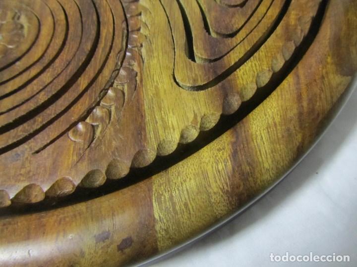 Vintage: Cesta para aperitivos de madera plegable S&iacute;mbolo celta - Foto 10