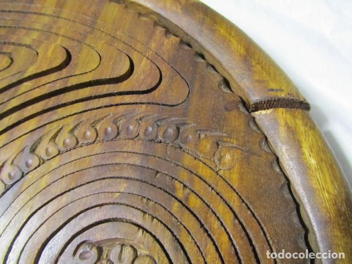 Vintage: Cesta para aperitivos de madera plegable S&iacute;mbolo celta - Foto 11