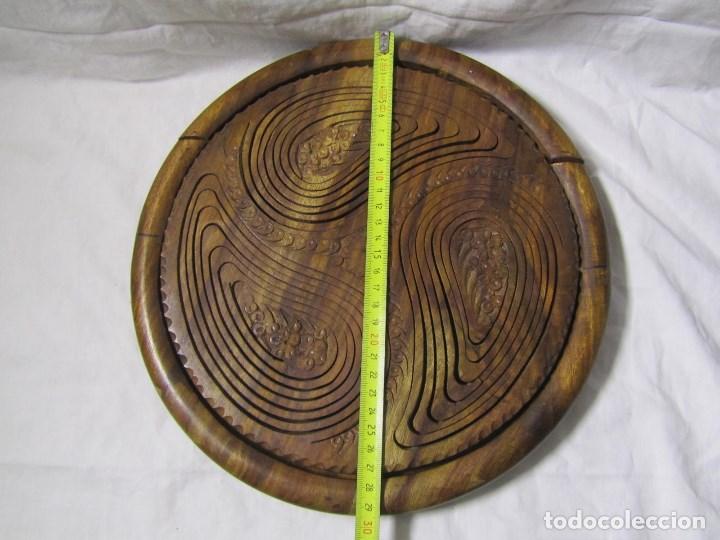 Vintage: Cesta para aperitivos de madera plegable S&iacute;mbolo celta - Foto 13