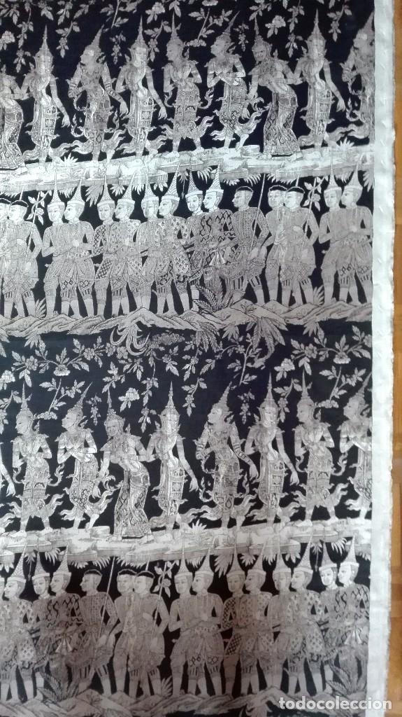 Vintage: Lino Oriental Antiguo - Foto 8