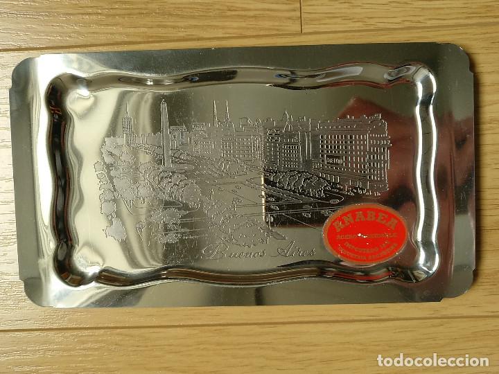 Vintage: BANDEJA MARCA ANABEA DE ACERO INOXIDABLE  BUENOS AIRES - INDUSTRIAS ARGENTINAS  A&Ntilde;OS 70