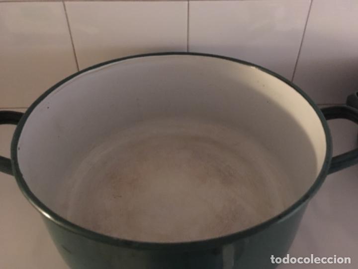 Vintage: JUEGO DE TRES CACEROLAS ESMALTADAS - Foto 2