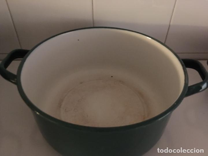 Vintage: JUEGO DE TRES CACEROLAS ESMALTADAS - Foto 3