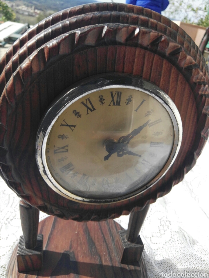 Vintage: Reloj vintage de madera - Foto 4