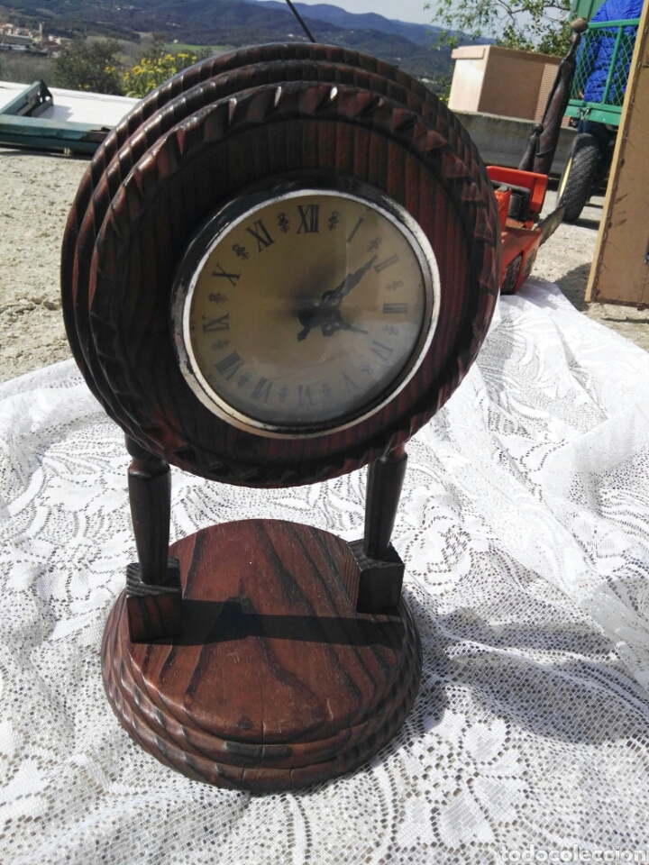 Vintage: Reloj vintage de madera - Foto 5
