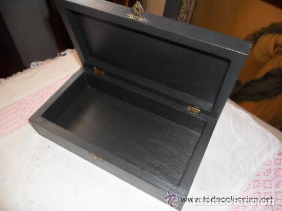 Vintage: CAJA DE MADERA DECORADA A MANO - Foto 4