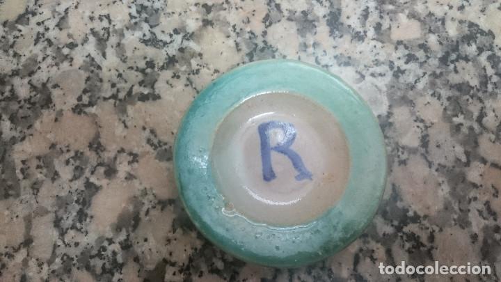 Vintage: ANTIGUO PEQUE&Ntilde;O PLATITO CERAMICA LETRA. R