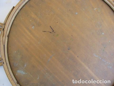 Vintage: Espejo sol mimbre a&ntilde;os 70. - Foto 6