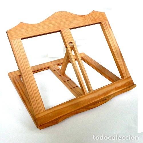 Vintage: atril de madera plegable grande 40 cm ancho, calado